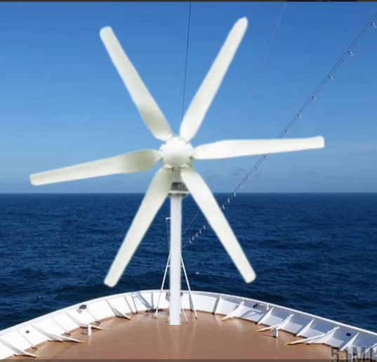 For Ship Home low rpm core less permanent magnet generator 5 Blade 600 W 800w Wind Turbine Generator