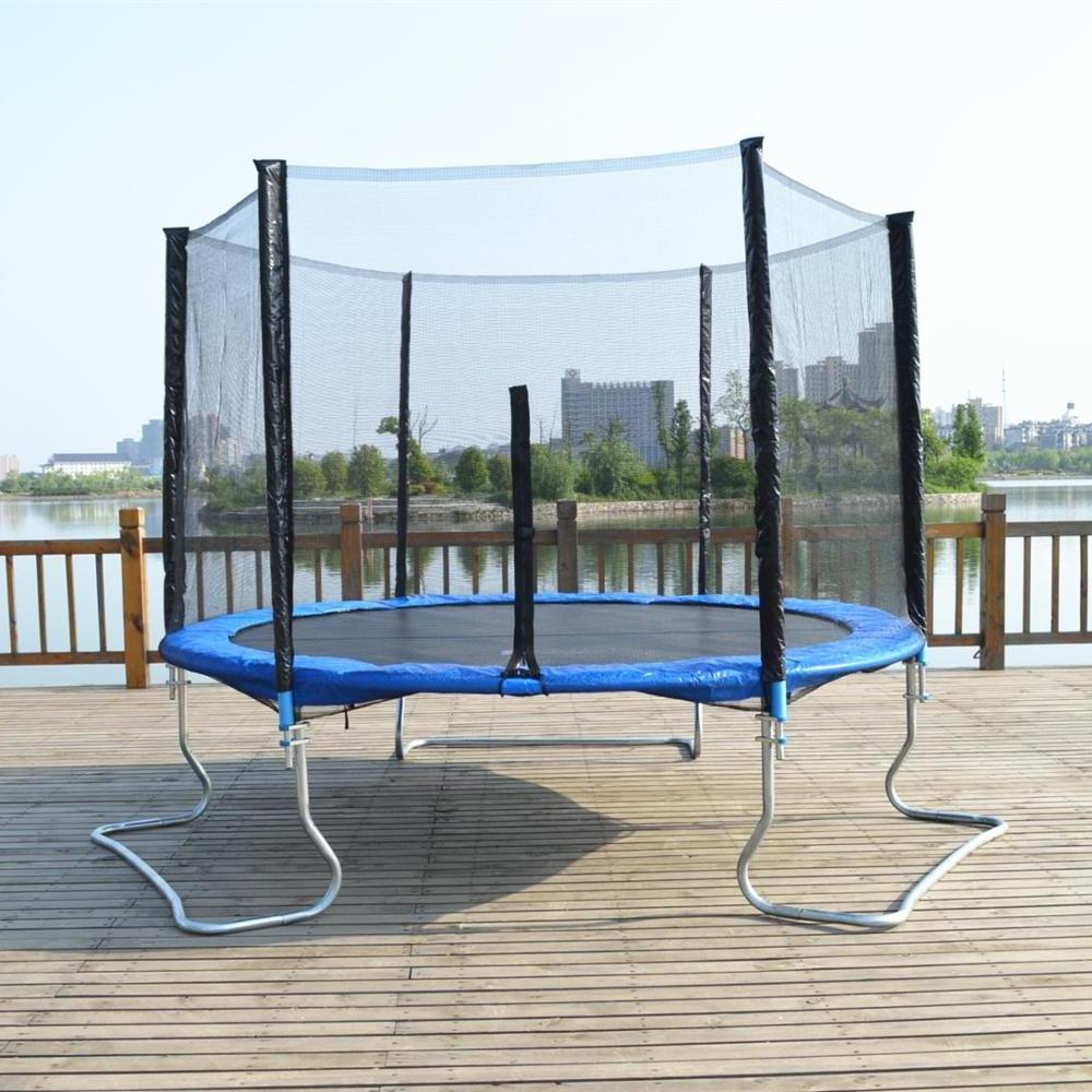 outdoor garden jumping playground trampoline with safety net