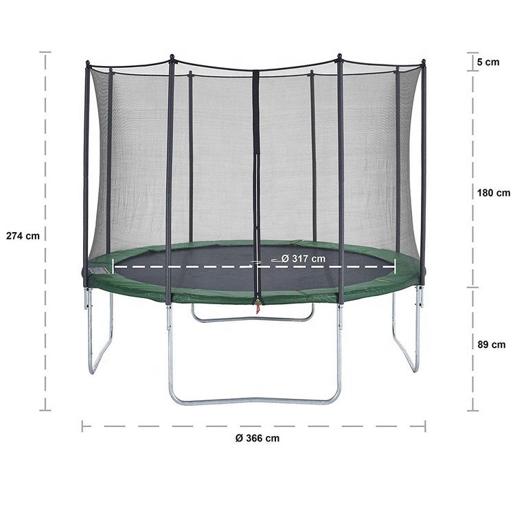 garden outdoor rent 8ft 10ft 12ft trampoline for children