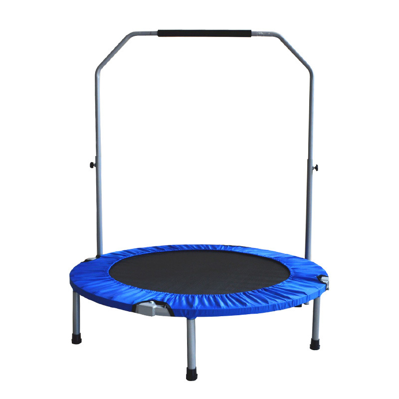 Mini 48''-2 Foldable Trampoline Gym Workout Equipment with Adjustable Stabilizer Bars