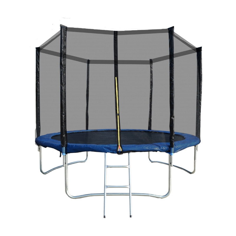 Fourstar 10FT Combination Bounce Safety Trampoline with Spring Mat Ladder Trampoline