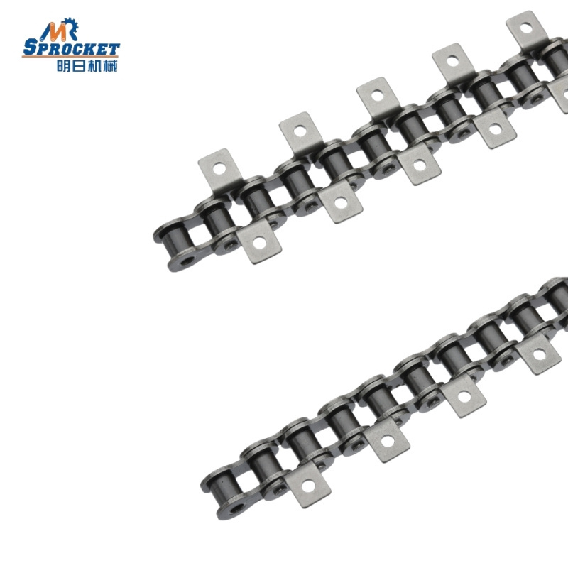 High Precision Carbon Steel 10A/40  Short Pitch Roller Chain with A1/A2 Attachments