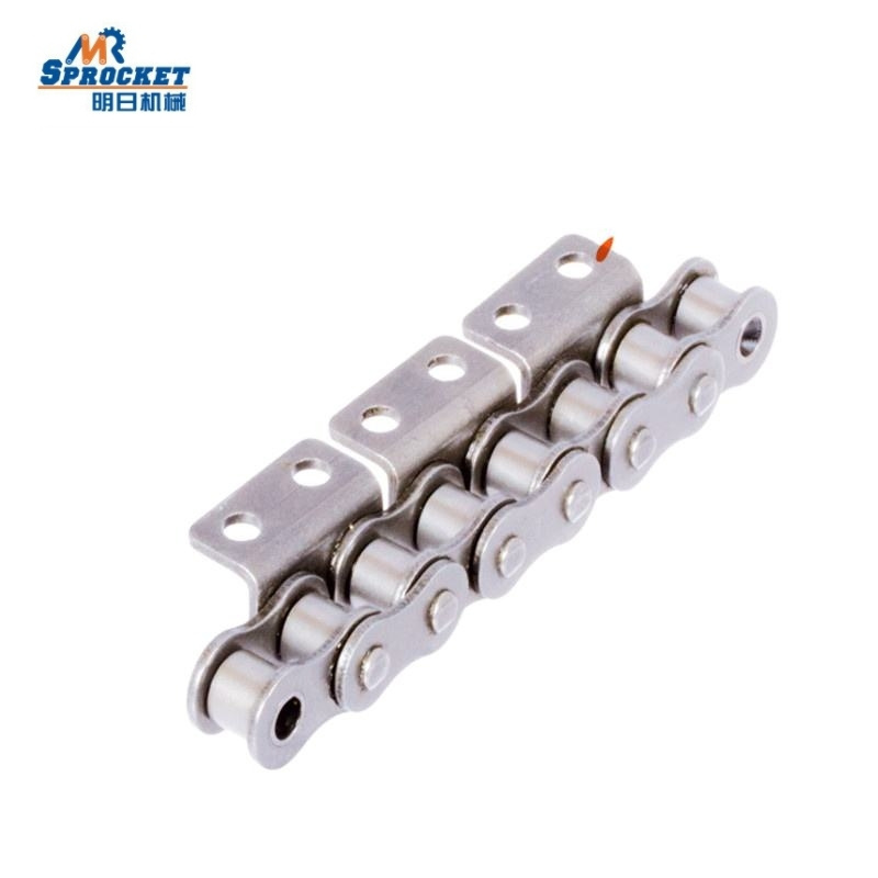 High Precision Carbon Steel 10A/40  Short Pitch Roller Chain with A1/A2 Attachments