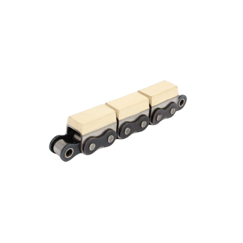 Higher standard precision  roller chain with rubber attachment 08B-G1 08A-G1 for gentle conveyor transmission