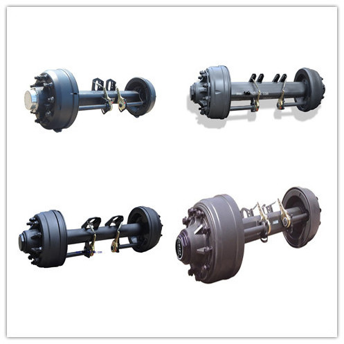 High Quality Trailer Wheels Trailer steering axle Square Tube Rear Trailer Tridem Axles German Type Axle