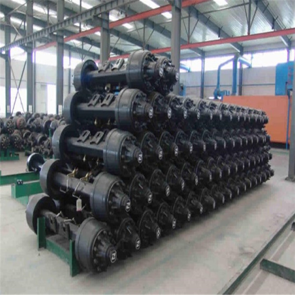 High Quality Trailer Wheels Trailer steering axle Square Tube Rear Trailer Tridem Axles German Type Axle