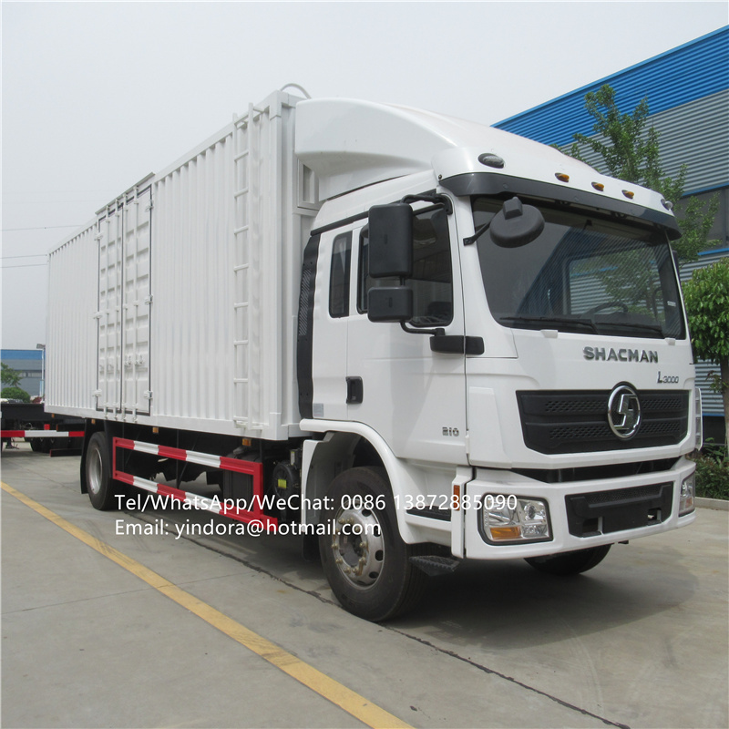 Shacman weichai engine 210hp 10 ton 15 ton closed van box lorry 10 tonne cargo truck