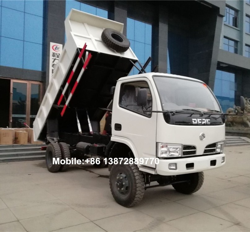 chinese lowest price 4X4 off road dongfeng 6 wheel mini dumper truck 4cbm