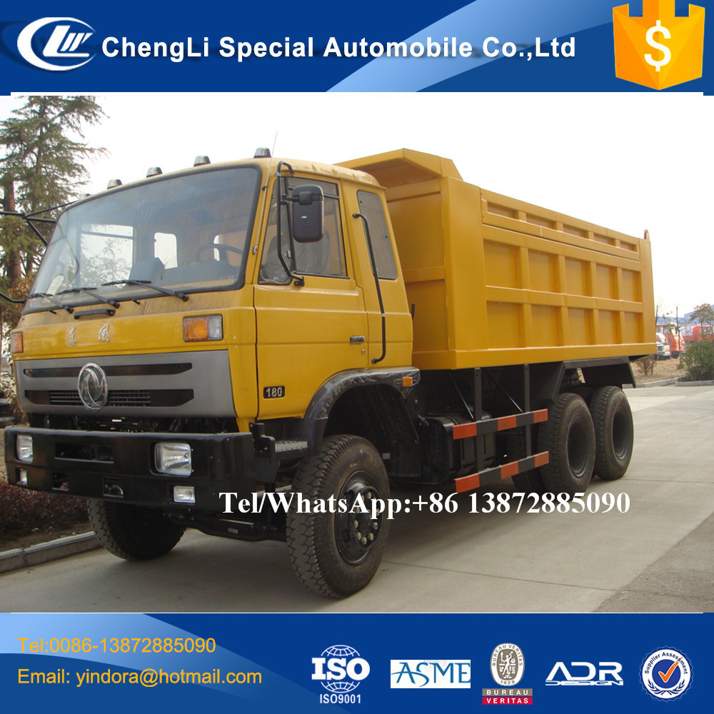 Brand new dongfeng 6*4 15 16 18 cubic meters dump truck for myanmar