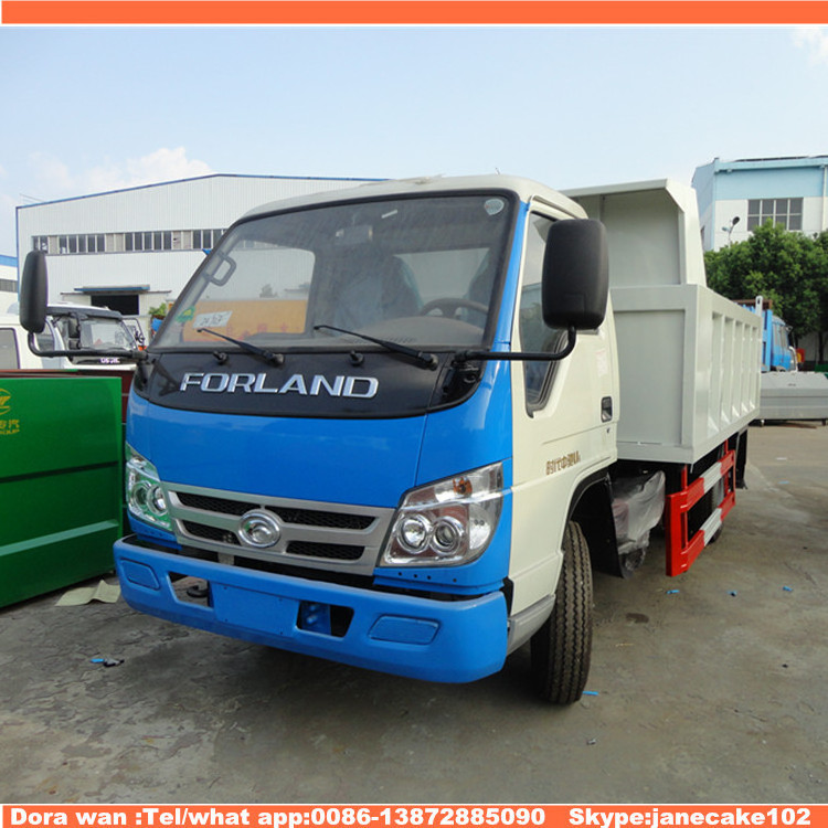 Foton forland mini 6 wheel drive 4x2 small trucks 3 ton dump truck for sale