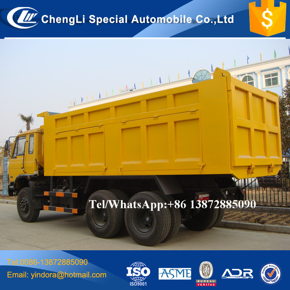 Brand new dongfeng 6*4 15 16 18 cubic meters dump truck for myanmar