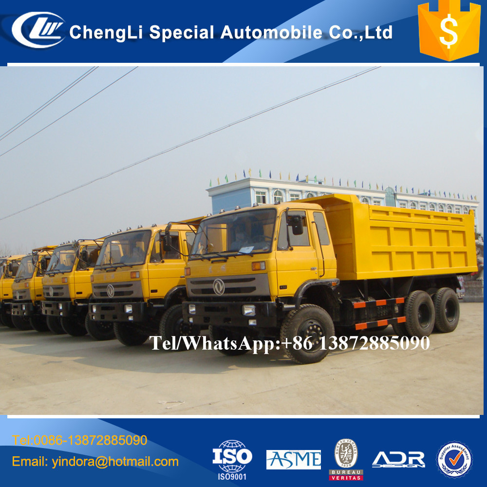 Brand new dongfeng 6*4 15 16 18 cubic meters dump truck for myanmar