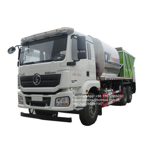 New 20 ton shcman 6*4  bitumen sprayer manufacturer  synchronous  road stone chippings chip spreader machine truck