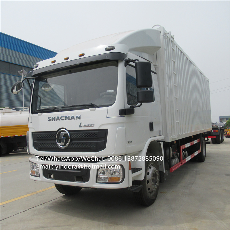 Shacman weichai engine 210hp 10 ton 15 ton closed van box lorry 10 tonne cargo truck