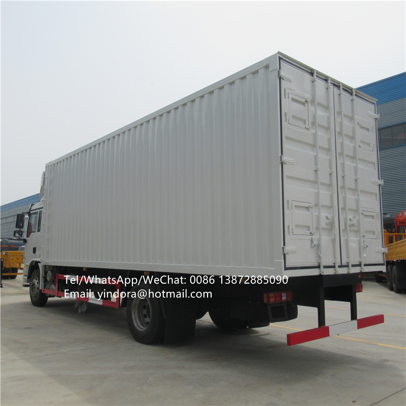 Shacman weichai engine 210hp 10 ton 15 ton closed van box lorry 10 tonne cargo truck