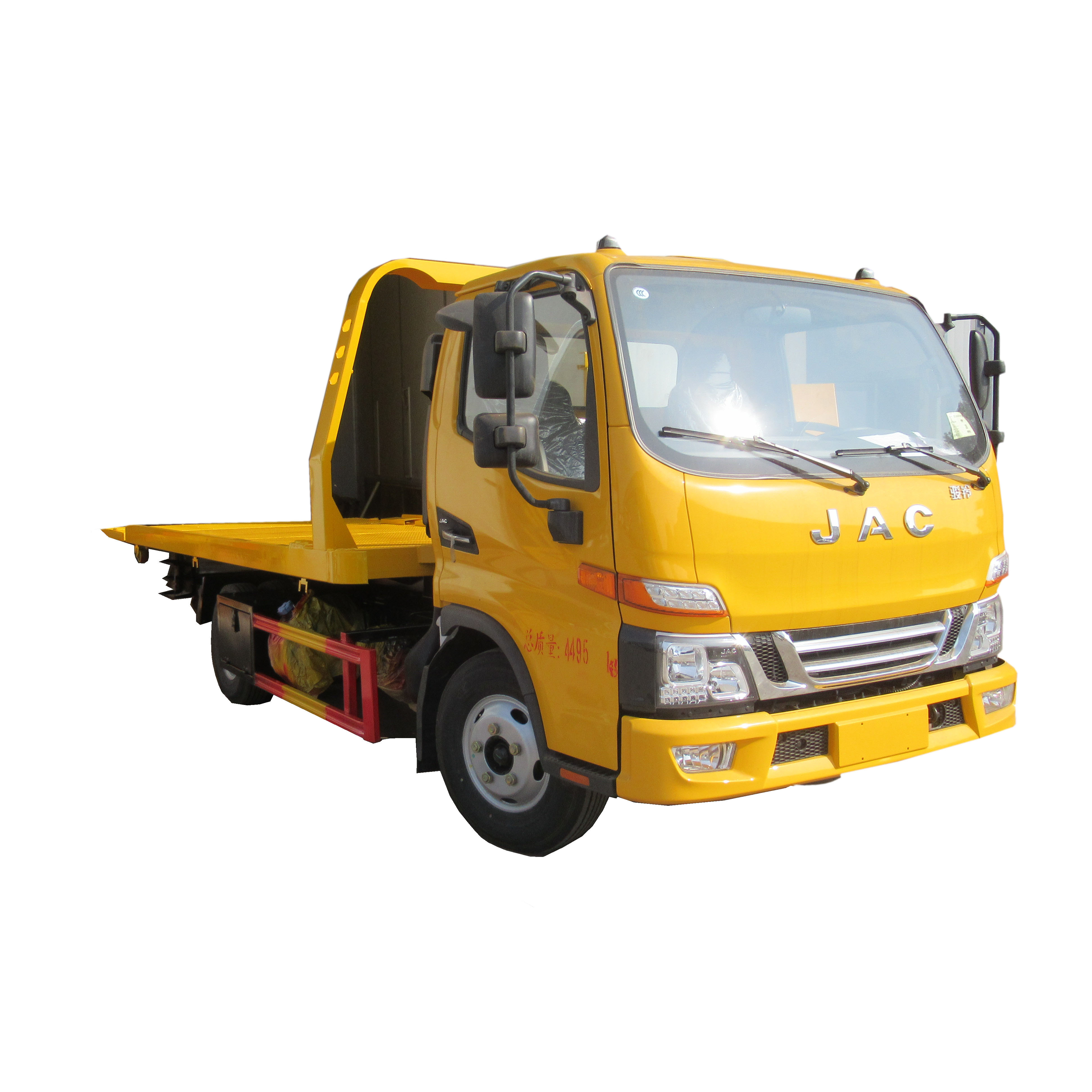 JAC 4x2 6 wheeler 3 ton 4 ton underlift hydraulic winch car carrier flat wrecker bed  tilt tray body for sale