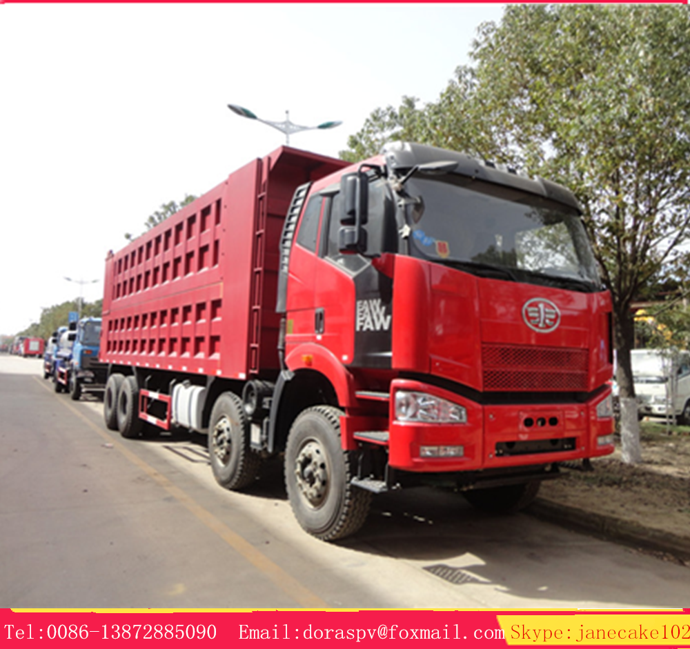 FAW 8X4 heavy duty 60 ton heavy dump truck