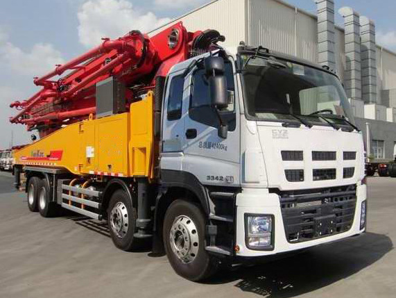 Concrete pump 43m new mobile concrete pump truck HB43V