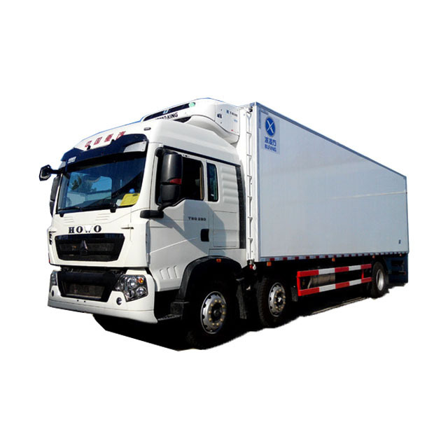 16t 120hp 6.6m freezer van 4x2 Sinotruck Styre Refrigerated Truck 24v