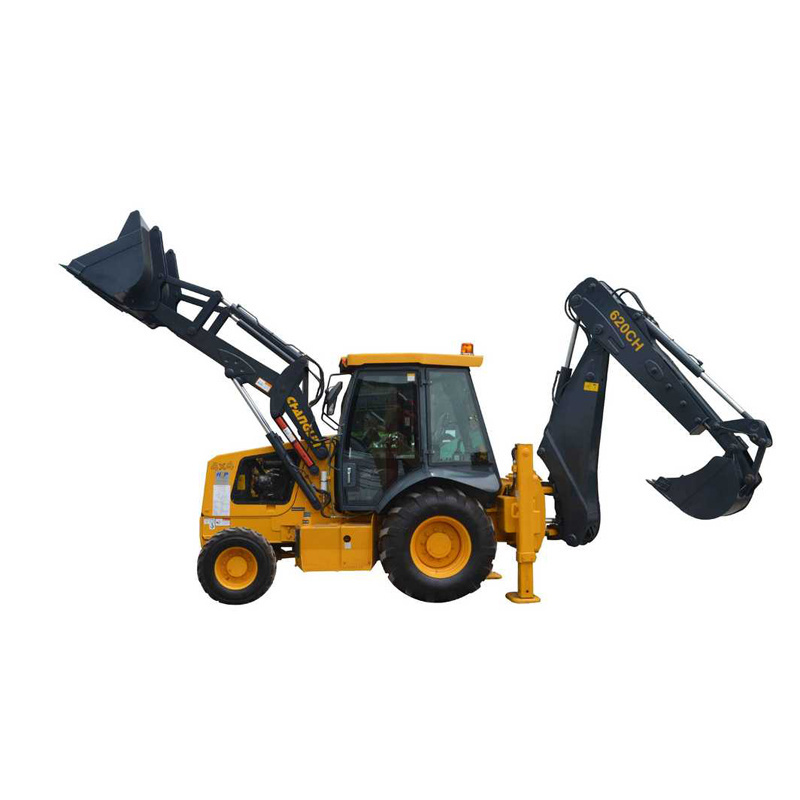 Acntruck 2023 New China Manufacturer Garden Tools 112Hp engine Diesel Engine Mini Wheel Backhoe Loaders Trencher for sale