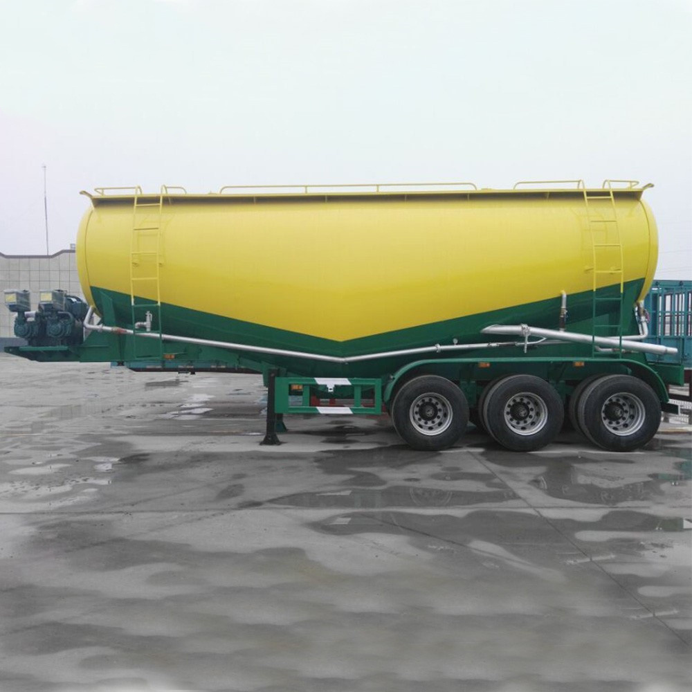 45 CBM Bulk Cement Tank Trailer 3axle Fly Ash Cement Bulker Silo Tanker Pneumatic Semi Truck Trailer for sale