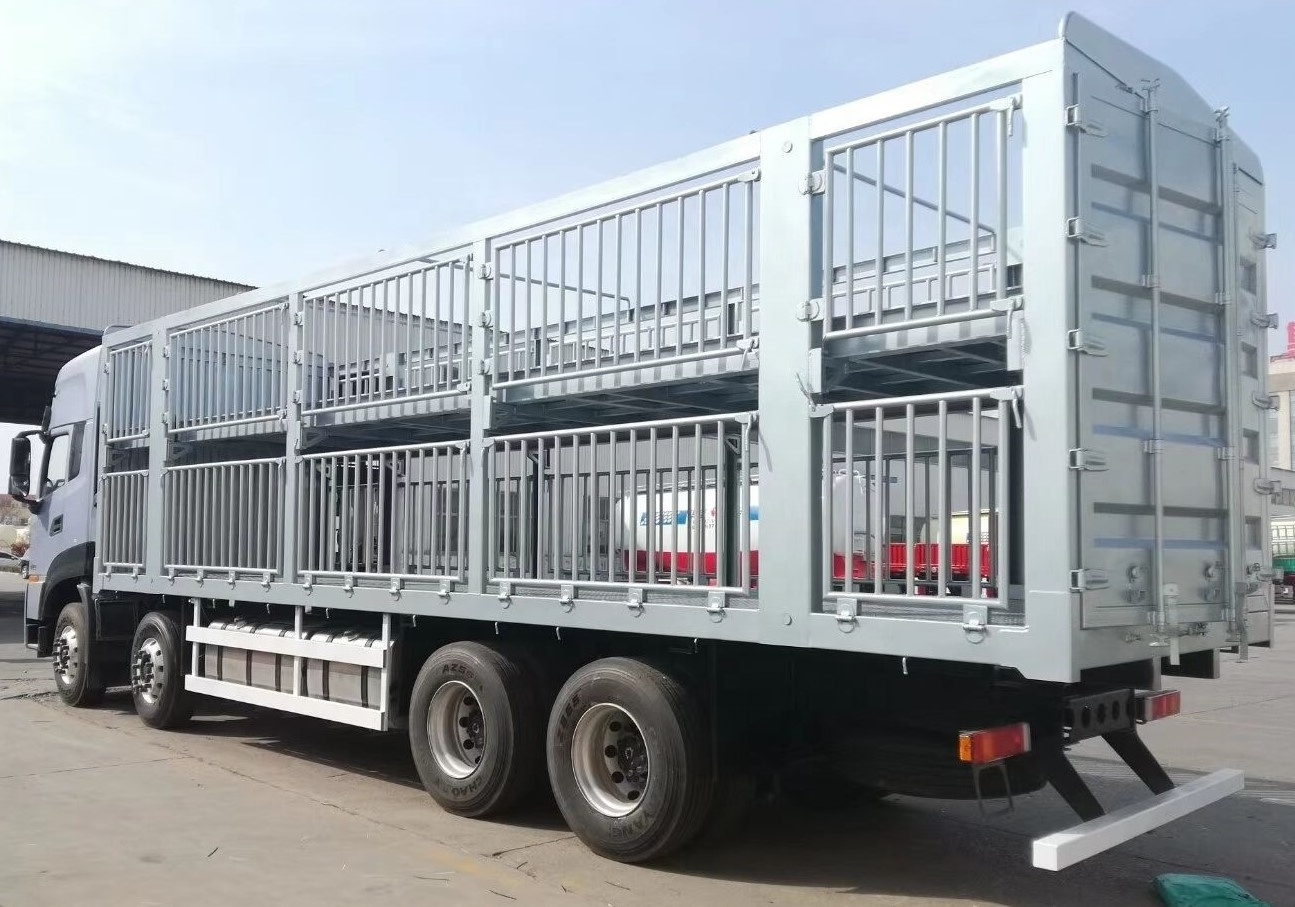 double Deck livestock cargo 2 / 3 Axles Fence Stake Semi Trailers