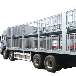 double Deck livestock cargo 2 / 3 Axles Fence Stake Semi Trailers