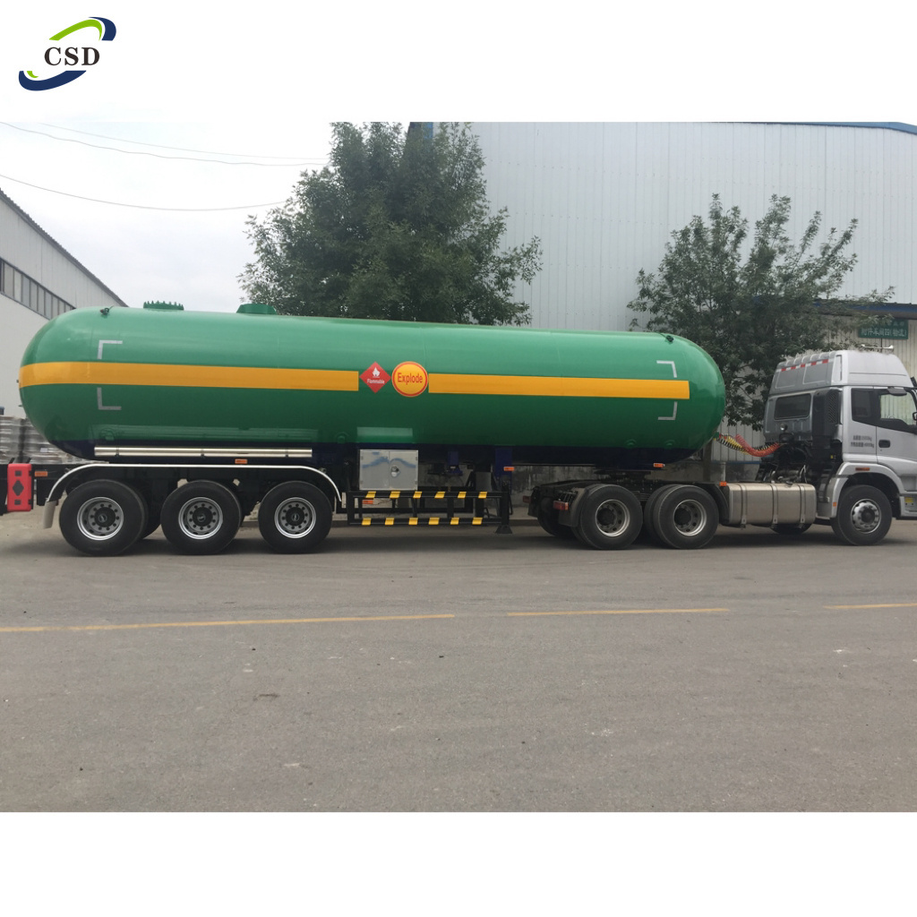 Cheap Price 3 Axles LPG Gas Fuel Tank Trailers  42000L 45000L Petrol Oil  Tanker Semi Trailer For Sale