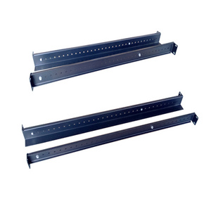 1U Fixed 19" Adjustable Depth Universal Server Rack Rails