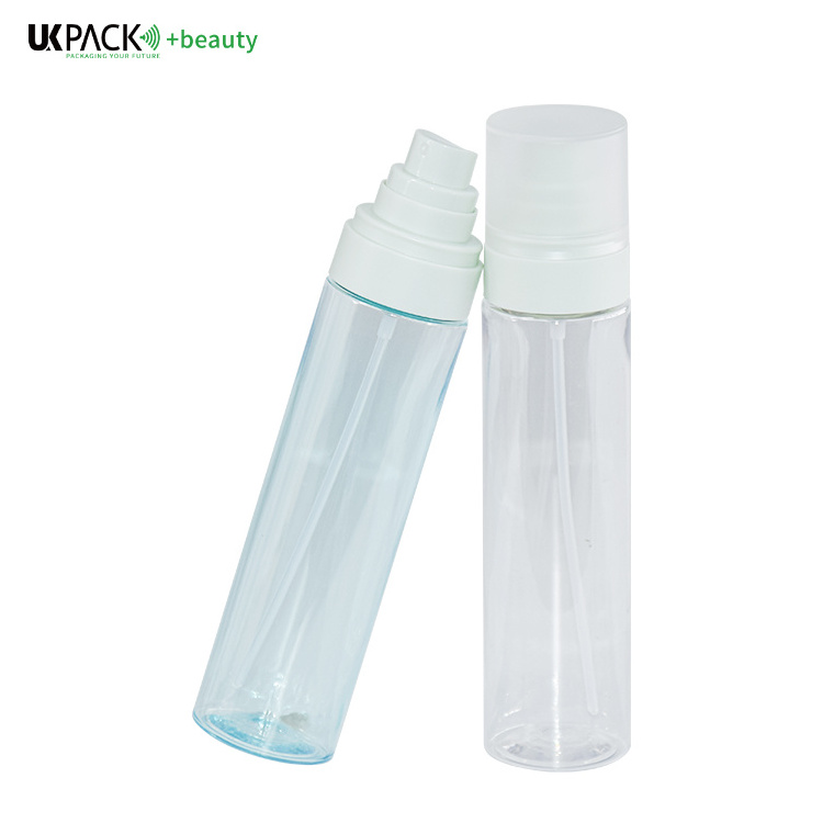 UKP24 120ml PET perfume travel refillable fine mist transparent spray bottle skin care cosmetic packaging