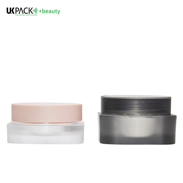 UKPACK Square 8g plastic Jar Loose powder Jar Featured setting up powder Container With lids