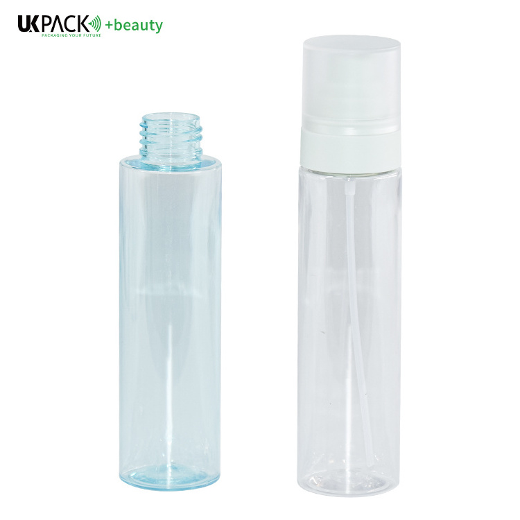 UKP24 120ml PET perfume travel refillable fine mist transparent spray bottle skin care cosmetic packaging