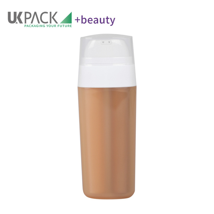 15ml 30ml PP Plastic Customized Colors dual chamber bottle cosmetic round bottom cosmetic bottle