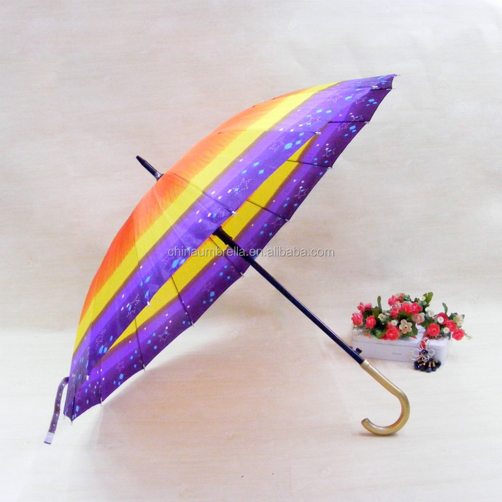 indian bangladeshi umbrella 16K satin umbrella with black strong umbrella frame