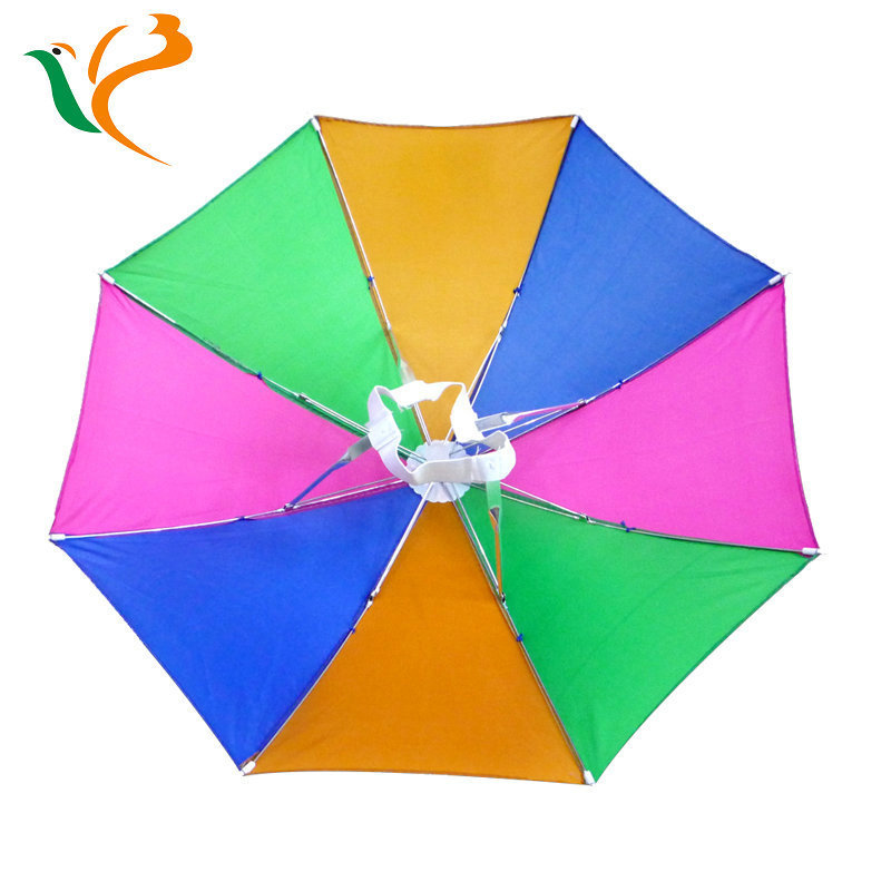 Professional factory supply portable rainbow umbrella gift clear umbrella hat