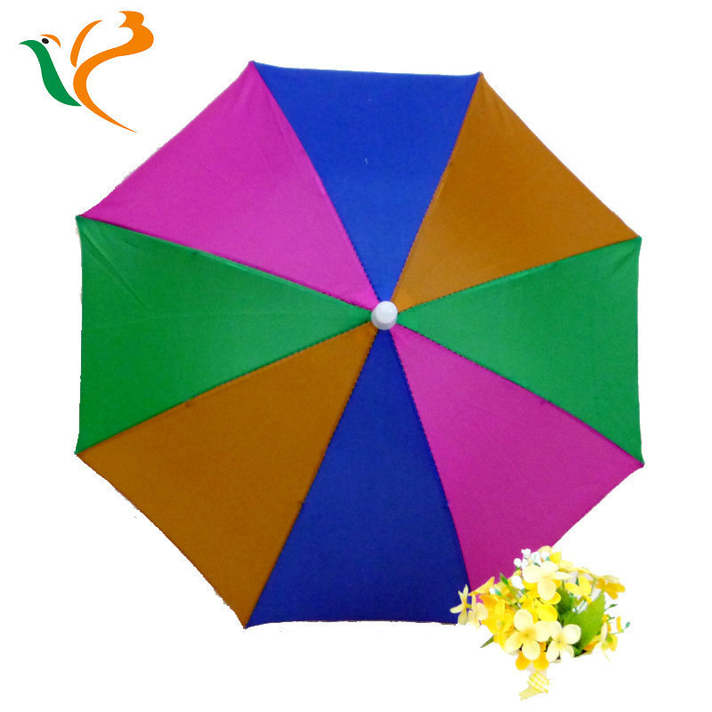 Professional factory supply portable rainbow umbrella gift clear umbrella hat