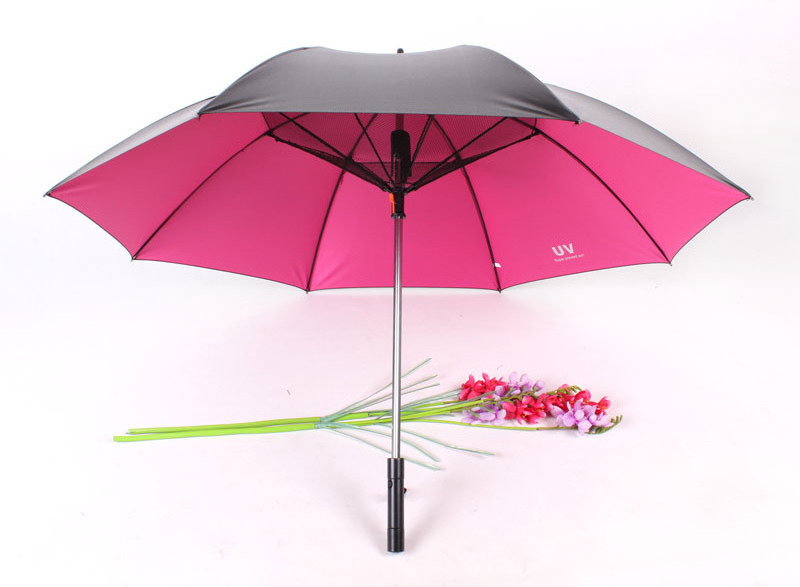 unique products UV protective colorful air conditioning fan umbrella with USB charge for summer