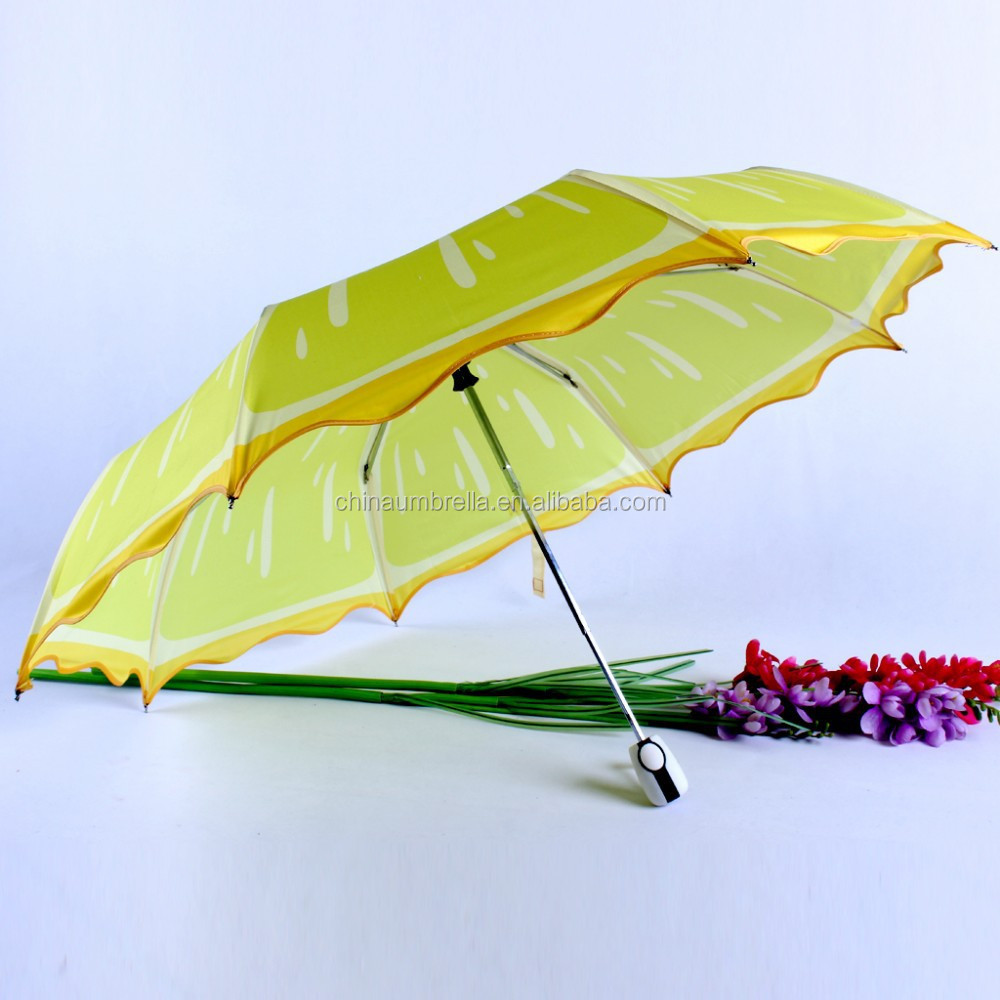 Lemon umbrella Fruit Umbrella heat transfer printing umbrella