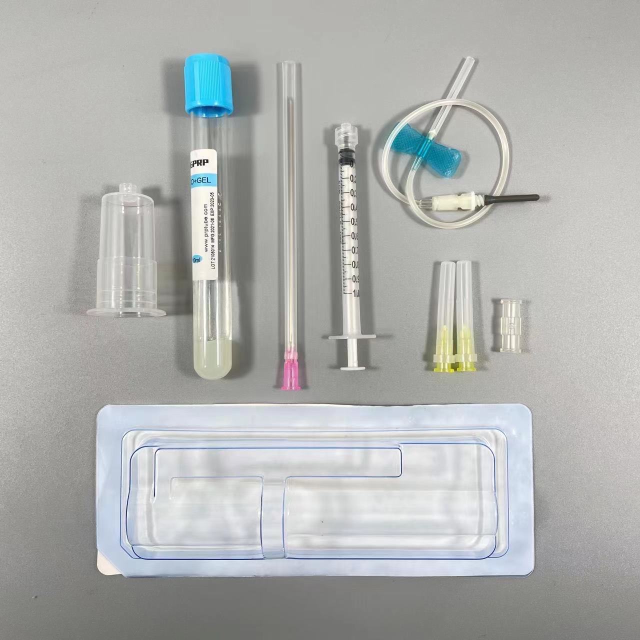 PRP KIT 10ml and 15ml with ACD+Gel+Biotin, HA and Sodium citrate for facial and hair PRP tube