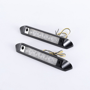 Dual color White & Amber RV Light System LED Exterior Out Of Door Porch Light Utility LED light for RVs Caravans Boats