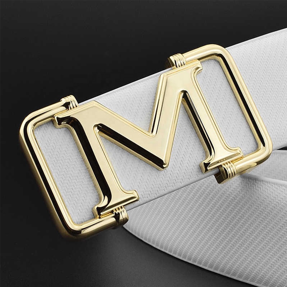 Design Your Own Strap Hardware Private Silver Plating Custom Hollow Letter Logo Metal Brand Name Plate Belt Buckles