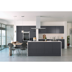 Modern Style Smart Custom Design Kitchen Cabinet Quartz Top Solid Stainless Steel  Kitchen Cabinet with Factory Price