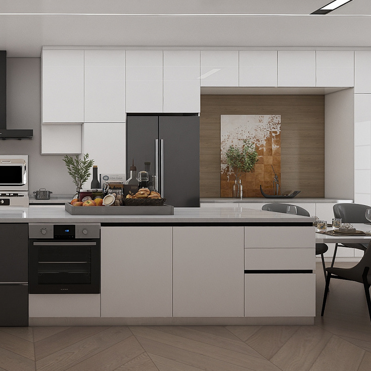 Modern stainless steel kitchen cabinets Customized smart modern stainless steel cabinets