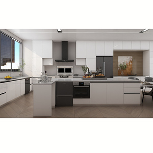 Modern stainless steel kitchen cabinets Customized smart modern stainless steel cabinets