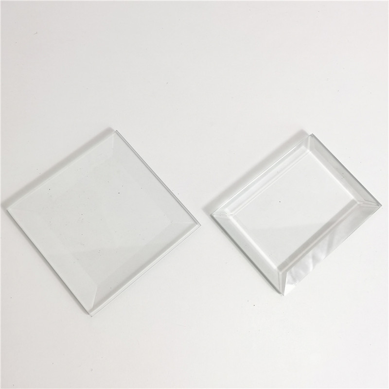 High Quality Ultra Clear Bevel Glass for Decoration Frameless Beveled Glass For Bathroom