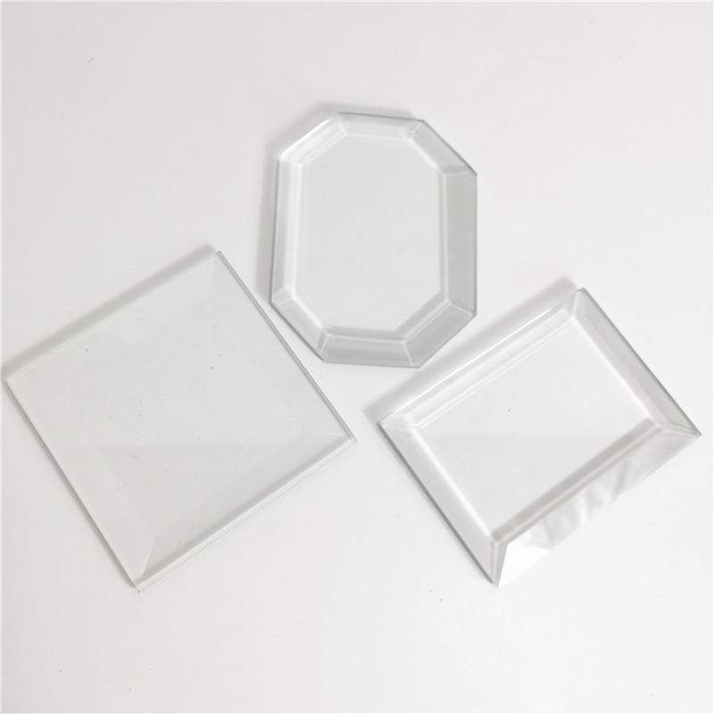 High Quality Ultra Clear Bevel Glass for Decoration Frameless Beveled Glass For Bathroom