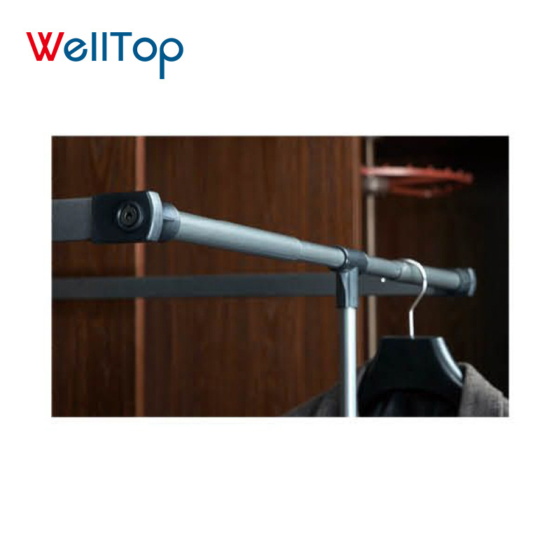 VT-10.156 New Wardrobe Clothes Racks Trouser Rack Rail Pole Cabinet Adjustable Pull Down Soft Close Hydraulic Wardrobe Lift