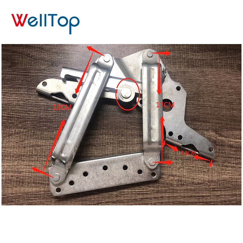 20.053 WELLTOP New Arrivals Furniture Hardware Accessories Folding Hinge Metal Sofa Bed Mechanism Chair Sofa Bed Hinge