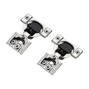 16.044 New 1/2 Inch Overlay Furniture Hinge Stainless Steel Cabinet Hinges Soft Close Satin Nickel Hidden Kitchen Door Hinge