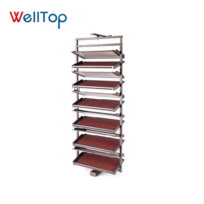 New Arrival VT-10.113 Modern Shoe Rack Cabinet Wardrobe Storage Rack 360 Degree Storage Rotary Rotating Shoe Racks for Home